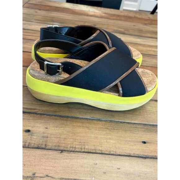 Marni Color block Neoprene Strap Wood Sandals sz. 39 EUC - Picture 3 of 7